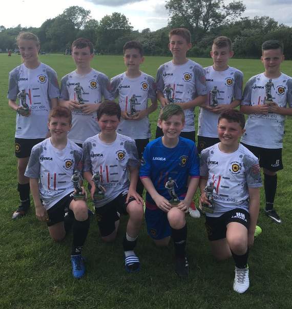 Under 12's winners Carmarthen Stars 'Blacks'