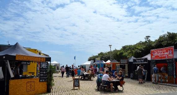The Street Food Festival is held at Tenby's South Beach Car park from June 15