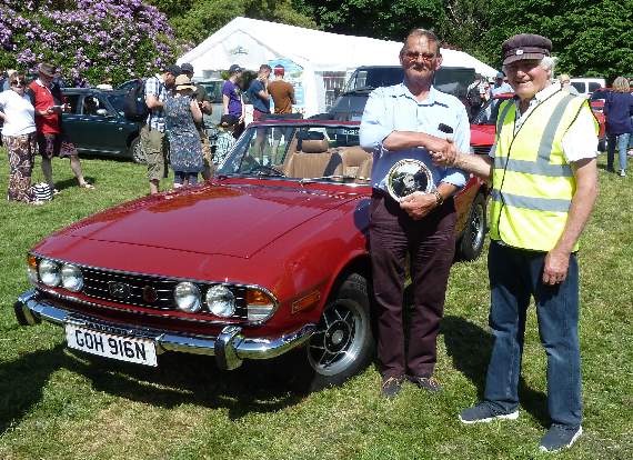 Best car in show - winner Clive Rosser.