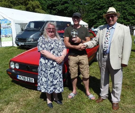 Jeff and Sian Edwards Perpetual Trophy for the best Pembs. Club car 1971 Onwards - winner Jason Crabtree.