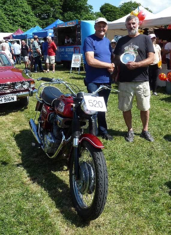 Best motorcycle in show winner - John Mackay.