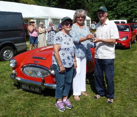Kevin Videan Memorial Trophy for the best Pembs. Club car up to and including 1970 - winner Kevin Krotty.