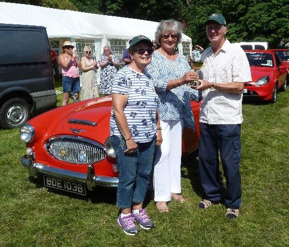 Kevin Videan Memorial Trophy for the best Pembs. Club car up to and including 1970 - winner Kevin Krotty.