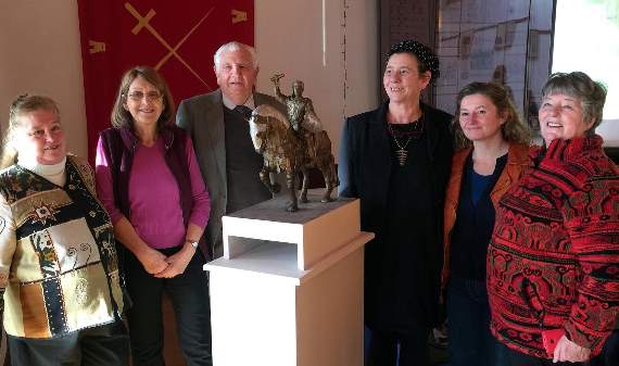Pictured (left to right) - Pembroke Mayor, Clr. Linda Brown, Linda Asman, Frank Harries, Harriet Addyman, Pauline Le Britton and Rose Blackburn.