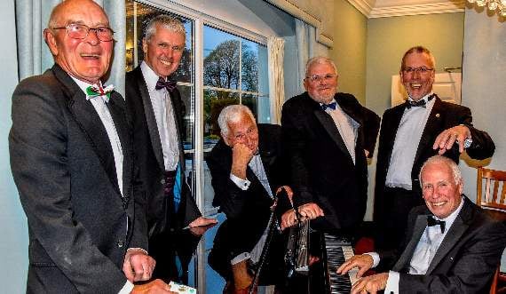 Rotarians and musicians attended