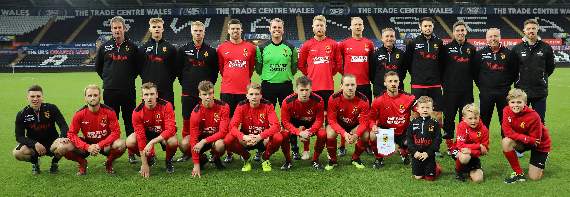 Carew line up before kick off