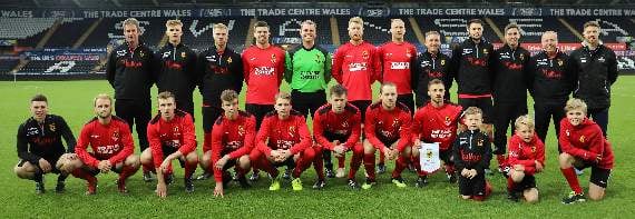 Carew line up before kick off