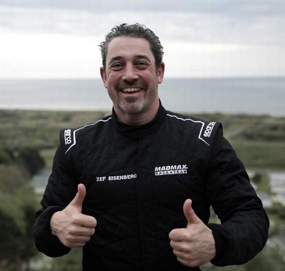‘Speed Freak’ Zef Eisenberg races in to the history books smashing the outright speed and flying mile records at Pendine Sands.