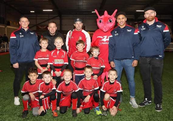 Under 8s at Parc y Scarlets, drew with Burry Port in their festival appearance.
