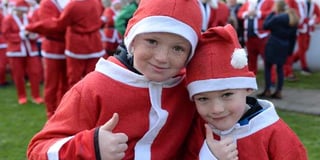 Thumbs up for Tenby's Santa Run