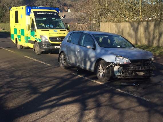 Traffic headache in Cinderford after double collision