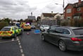 Cyclist hurt in road collision