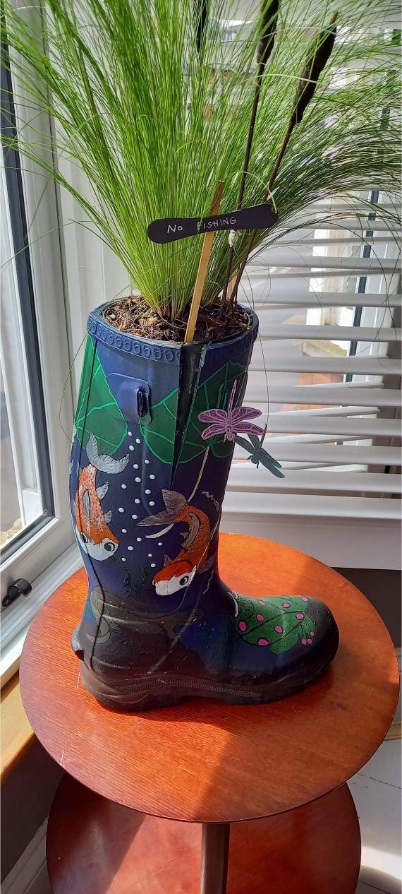 Decorated welly boot s a winner wellington today