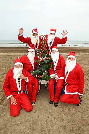 Hoping that Christmas - and the finishing line - came early was the team