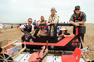 The A Team were out in force - above are the West Somerset Community College’s version and