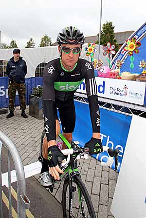 Britain’s triple Olympic champion Bradley Wiggins led the SKY Professional Cycling Team