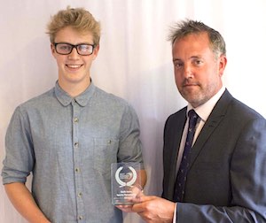Unsung hero Max Milliship with guest speaker Aaron Flamson