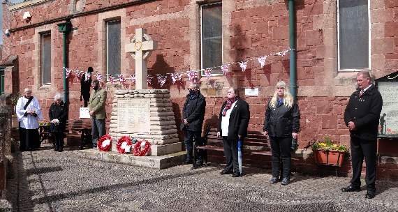 The centenary service in Watchet