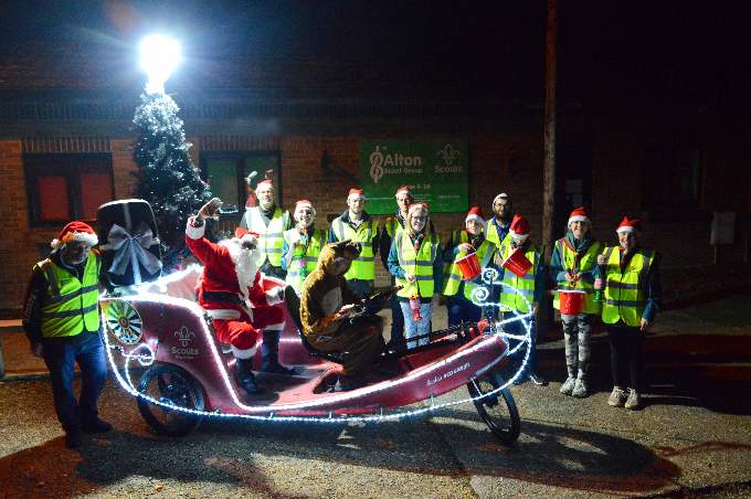 Eco Santa uses power from pedals