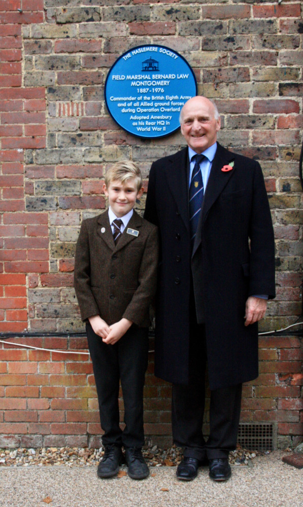 Stanley Alesbrook with Henry, Third Viscount Montgomery of Alamein. Photo by Gareth David
