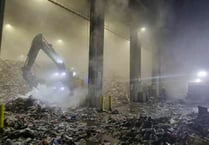 Fire rips through 200 tons of waste at recycling centre