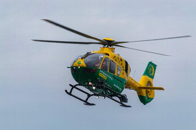 <p>Hampshire and Isle of Wight air ambulance was one of many emergency vehicles to respond to the incident (Photo by Shaun Wadham on Unsplash)</p>