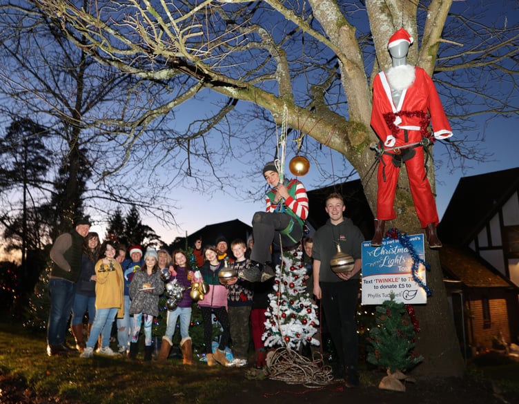 Santa has already taken flight in Rowledge thanks to St James’ Church’s youth group. Photo by Graeme Main