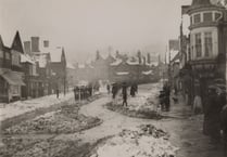 The Bedfords' arrival in a blizzard