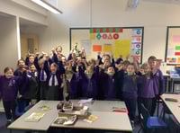 Woodpecker class (Year 3) celebrate their competition win