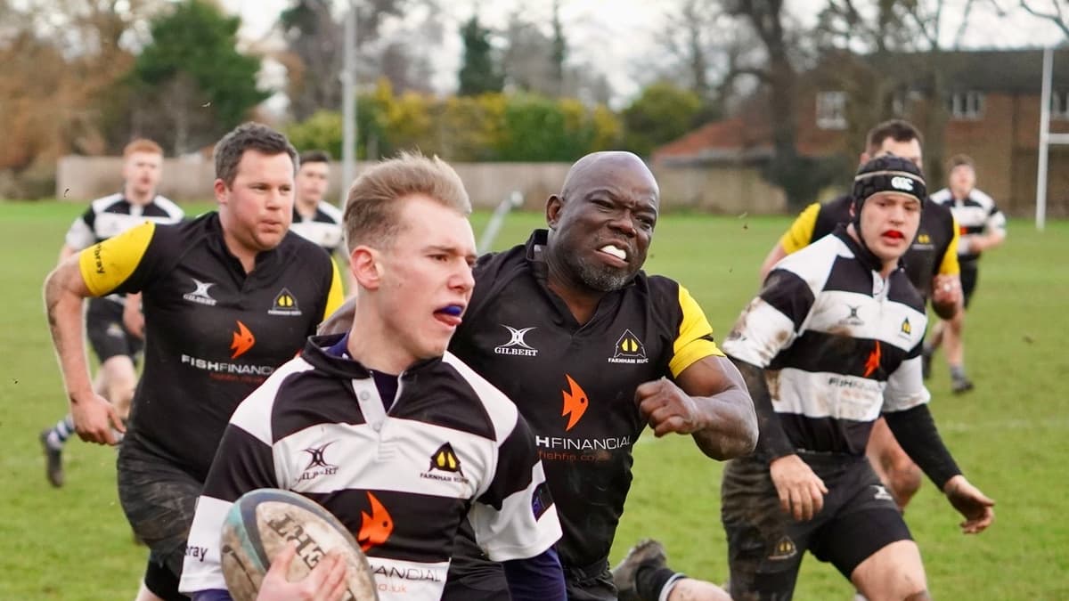 Nothing stops Farnham Rugby Club from playing on!