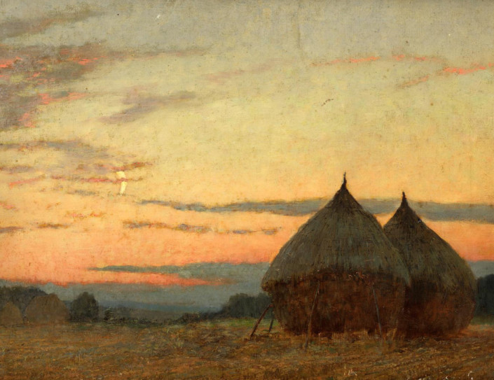 Haystacks, by W H Allen, is in the Hampshire County Council collection and in the care of the Hampshire Cultural Trust