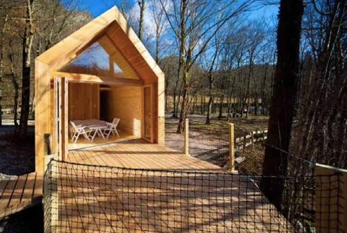 An image of one of the proposed pods in Llwyndyrus. Photo: Planning documents