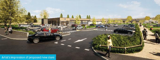 An artist impression of the new store