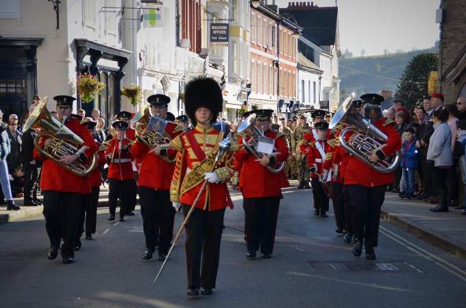 Gwent and Powys Army Cadet Force’s picures of their parade with their band - supplied by the group