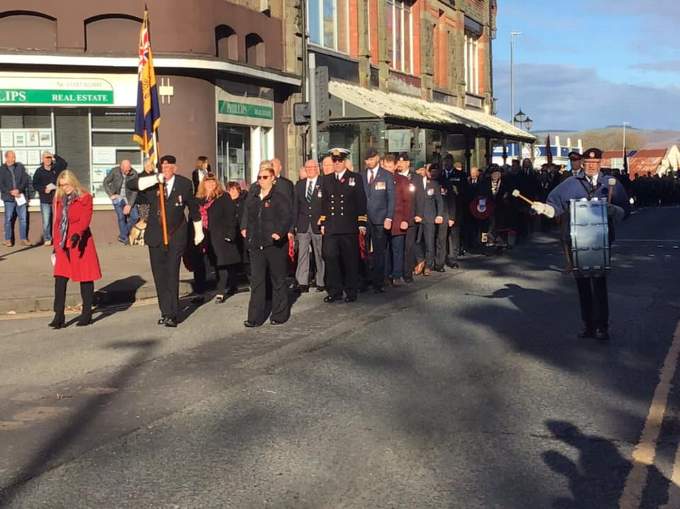 Posted to the Llandrindod Wells Town Council Facebook page - taken from the town's Remembrance Parade