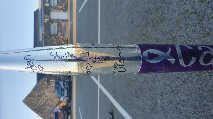 People asked for the names of loved ones to be written on the rocket