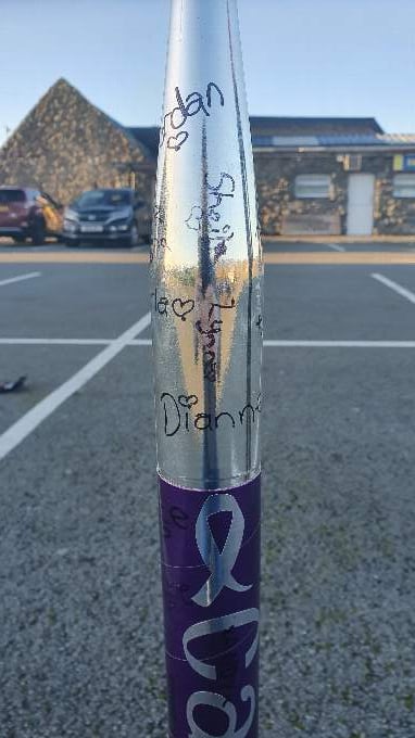 People asked for the names of loved ones to be written on the rocket