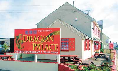 The Dragon Palace situated in Pentlepoir (at the former Fountain Head Inn) is a Chinese Cantonese restaurant and takeaway that offers an exquisite choice of cuisine. Pic. Observer