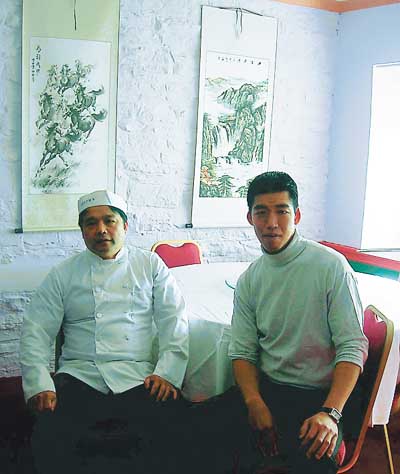 Owner Tony Cheung and his nephew Tony Shum are pictured at the Dragon Palace. Pic. Observer