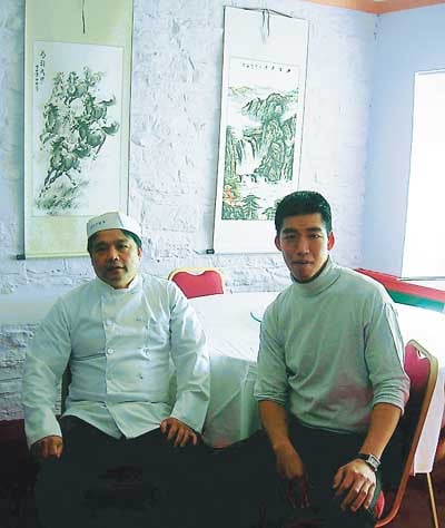 Owner Tony Cheung and his nephew Tony Shum are pictured at the Dragon Palace. Pic. Observer