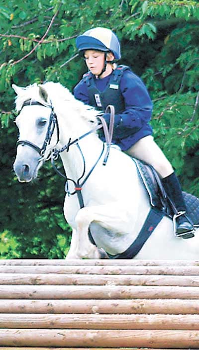 Jack Goldsworthy Spuffard riding Sparkle.