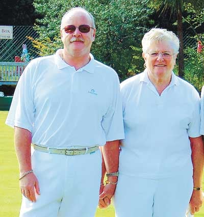 Jubilee pairs winners, Paul Blayney and Beryl Lawrence.