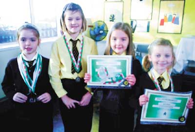 Irish Dancing success for Lois, Megan, Emma and Josie.