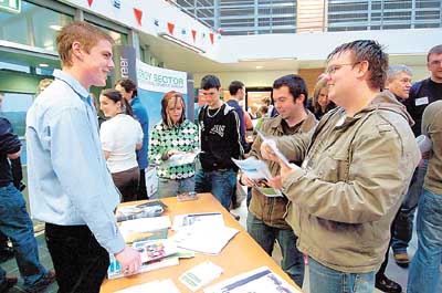 Many young people gained valuable information about interesting careers in the energy sector at the recent information and recruitment evening at the Technium.