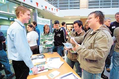 Many young people gained valuable information about interesting careers in the energy sector at the recent information and recruitment evening at the Technium.