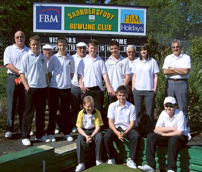 Players and markers at last weekend’s Junior Open at Saundersfoot.
