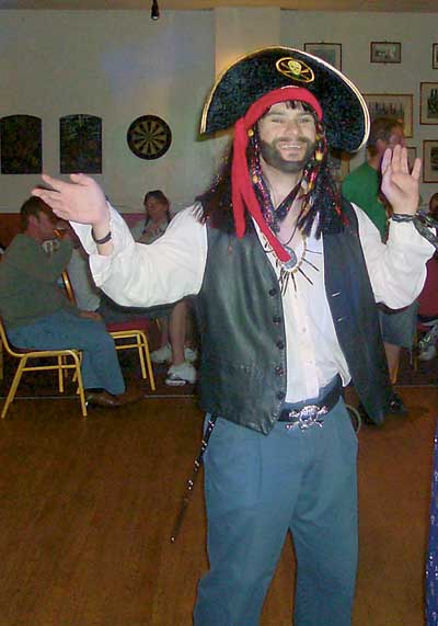 Richard Young as Captain Jack Sparrow.
