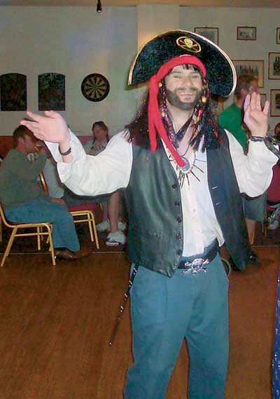 Richard Young as Captain Jack Sparrow.