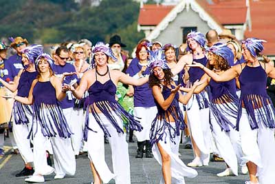 Samba Tawe helped provide a lively opening to Tenby Arts Festival.