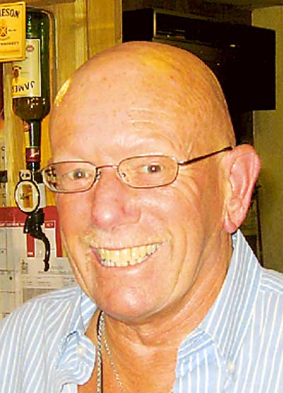 Retiring County Club steward Malcolm John.